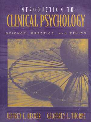 cover image of Introduction to Clinical Psychology